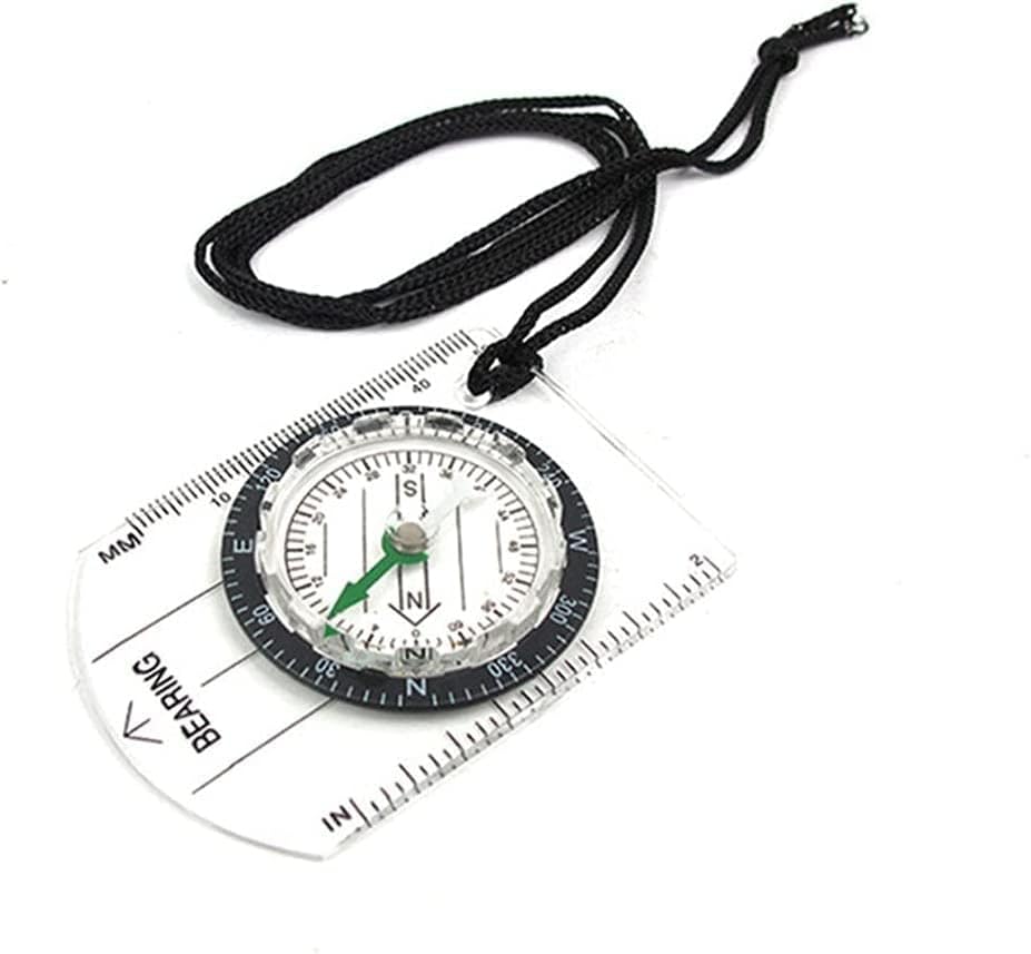 Koaius vanjski kampiranje planinarenje prozirna plastična kompas kompas proporcionalni trag putovanja vojni kompas alati za putničke