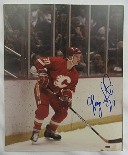 Gary Suter potpisao Auto Autograph 8x10 Foto I - Autografirane NHL fotografije