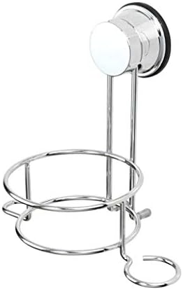 Xjjzs srebrni zidni nosač za sušenje kose, nosač kupaonice sušija za skladištenje alata za skladištenje košarice za kupaonicu