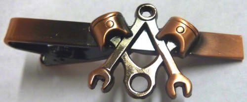 Klipni ključ za kupnju starinski bakreni motocikl mehaničar kvadratni kompas Mason kravata kopča
