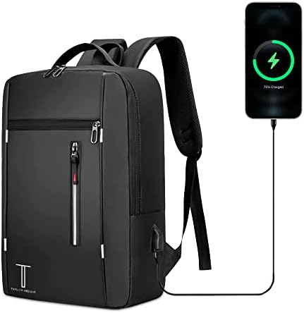 Taylor Knight Travel Laptop ruksak s USB punjenjem, savršen za poslovanje, školu, fakultet i putovanja. Torba za bilježnice prikladna