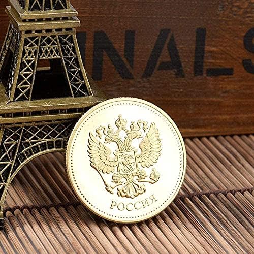 Pskov Drevni dvorac komemorativni zlatni novčići strani kovanice dvoglavi orao komemorativni amblem prikupljanje stranih valuta kopija