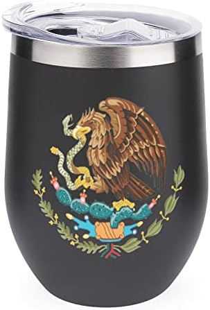 Meksički zastava Tumbler Cup Vakuum izolirana šalica šalica za kavu od nehrđajućeg čelika boca za kavu s poklopcem 12 oz s poklopcem