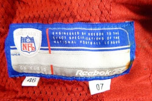 2007. San Francisco 49ers Sean Estrada 60 Igra izdana Red Jersey 46 DP37168 - Nepotpisana NFL igra korištena dresova