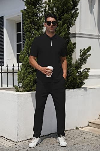 FZNHQL modni muški tracksuits 2 komada casual atletski jogging odjeća kratka/dugih rukava odijela za muškarce set