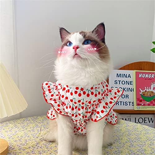 Hfdgdfk ljetna odjeća za kućne ljubimce tiskanje mačke odjeće za male mačke pse kostim tiskarski tisak mačke košulje haljina mačića