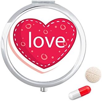 Valentinovo ružičasto srce Ljubavna točka kutija za tablete džepna kutija za pohranu lijekova spremnik dozator
