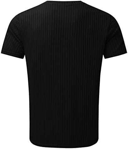 Dbylxmn muškarci modni atletski majica za vježbanje mišićne košulje v vrat solidna boja majica majica muške trenerke otvoreno dno