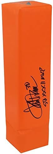 Terrell Davis potpisao je BSN Orange EndZone Football Pylon W/SB XXXII MVP - Autografirani nogomet