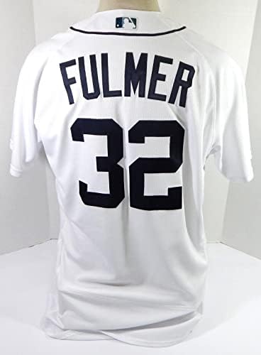 2020. Detroit Tigrovi Michael Fulmer 32 Igra izdana POS Upotrijebljeni bijeli Jersey 46 5 - Igra se koristi MLB dresovi