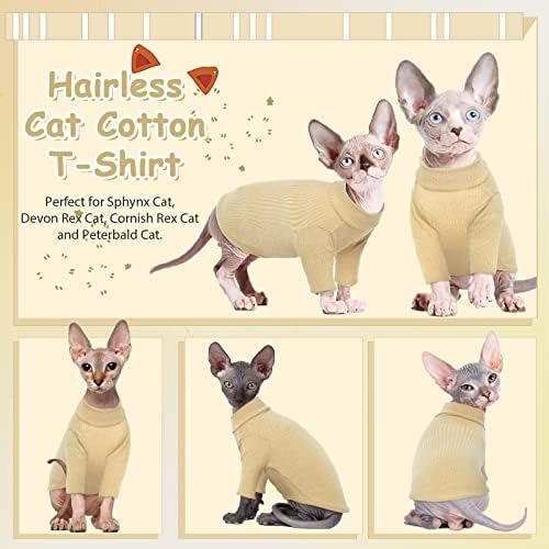 Dentrun sphynx mačka bez kose, majice za pulover mačiće s rukavima, prozračna mačja odjeća džemper, preslatka pidžama za odjeću bez