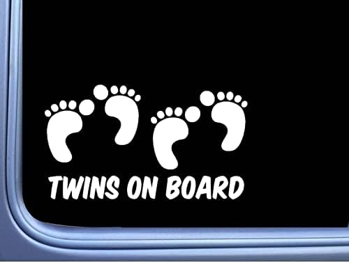 Smart-Twins na brodu Decal prozor za bebe naljepnice | 8 inča | SD-851