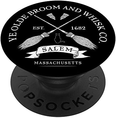 Ye Olde Salem Broom Co. MASA 1682 Halloween Popsockets PopSockets PopSckets Popgrip: Zamjenjivi prianjanje za telefona i tablete