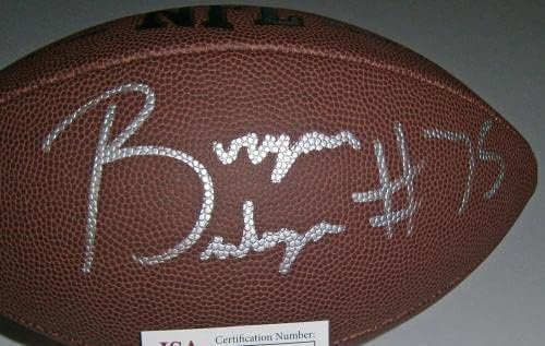 Packers Bryan Bulaga potpisali su Duke replika nogomet s autogramom Auto JSA - Autografirani nogometni nogomet