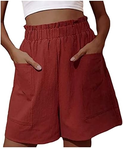 Comigeewa ladies lounge hlače hlače kratke hlače laneno bljesak zvono dno obične čizme cut ljetne jesenske hlače 2023 odjeća xn