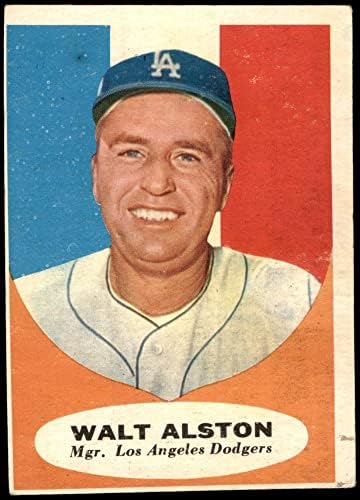 1961. Topps 136 Walter Alston Los Angeles Dodgers Dean's Cards 2 - Dobri Dodgers
