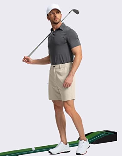 Pinkbomb muške golf kratke hlače sa 6 džepova protežu se brze suhe planinarenje kratke kratke hlače za muškarce