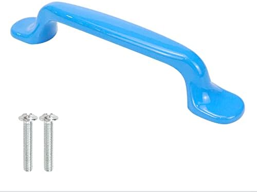 LC Lictop nebesko plava kuhinjski ormarić ruči crtanim ladicama izvlači 130 mm aluminijski legura kuhinjski ormarić hardver, 96 mm/3,78