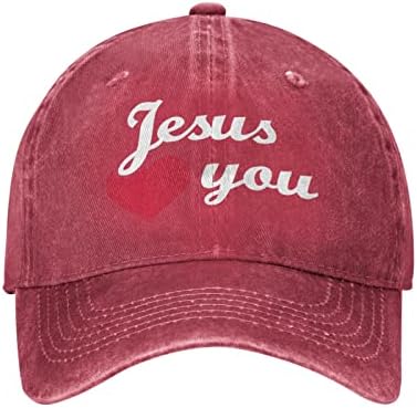 Isusovi šeširi Isus te vole bejzbol šešir muškarci grafički muški šeširi
