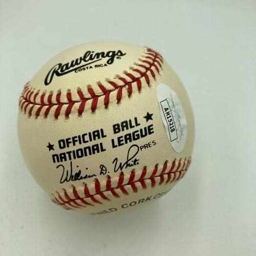 Stan Musial potpisao službeni bejzbol Nacionalne lige JSA CoA - Autografirani bejzbols