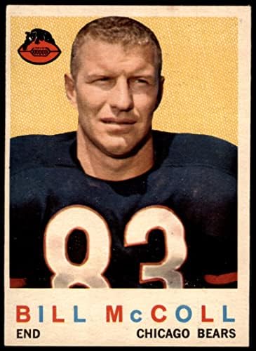 1959. Topps 151 Bill McColl Chicago Bears Ex Bears Stanford