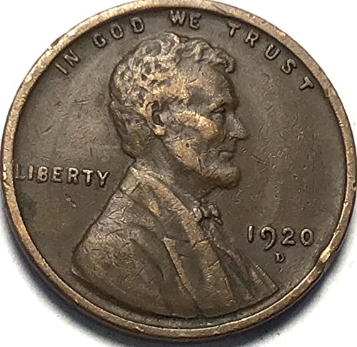 1920 D Lincoln Pšenica Cent Penny Prodavač izuzetno u redu