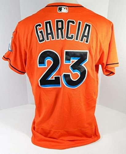 Miami Marlins Garcia 23 Igra je koristila Orange Jersey DP13643 - Igra korištena MLB dresova
