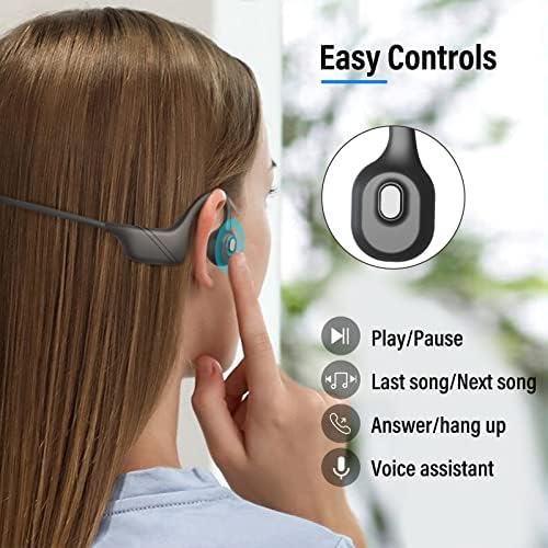 Monodealne kosti za provodčane slušalice s MIC-om, Bluetooth 5.3 Slušalice s otvorenim ušima s mikrofonom za uklanjanje buke, bežične