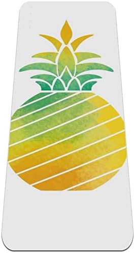 Zmaj Mač ljetni ananas Premium debela joga prostirka ekološka guma za zdravlje i fitness ne klipina za sve vrste vježbanja joge i pilatesa