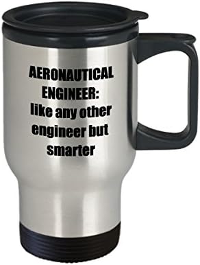Aeronautical inženjerski putnička šalica - smiješna sarkastična termička izolirana inženjerska kava poklon za kavu