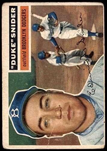 1956. Topps 150 Gry vojvoda Snider Brooklyn Dodgers siromašni Dodgers