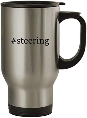 Knick Knack pokloni steering - Putnička šalica od nehrđajućeg čelika od 14oz, srebrna