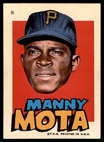 1967. Topps 16 Manny Mota Pittsburgh Pirates NM Pirates