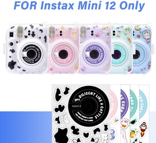 Torbica HIYQIN instax mini12 Case/Polaroid mini case 12, zaštitna prozirna torbica za fotoaparat Fujifilm Mini 12 Crystal Hard Shell