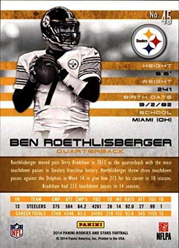 2014 Rookies and Stars 45 Ben Roethlisberger NM-MT Steelers