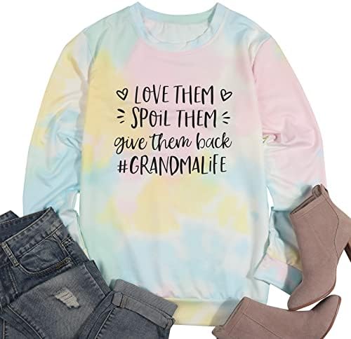 Jedinstvena baka Životna dukserica za žene bake košulja pokloni za baku dugi rukav casual pulover majice