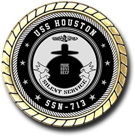 USS Houston SSN -713 Coin Mornaring Coin - Službeno licenciran