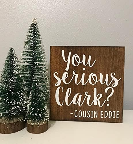 Houvssen Wood znakovi personalizirani vas ozbiljni Clark Smiješan božićni znak božićni odmor rođak Eddie Citat Classic Christmas Film