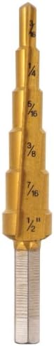 Kameni alati ST-338 3/16 inča do 1/2 inča u 1/16, 6 koraka Titanium STEP BIT