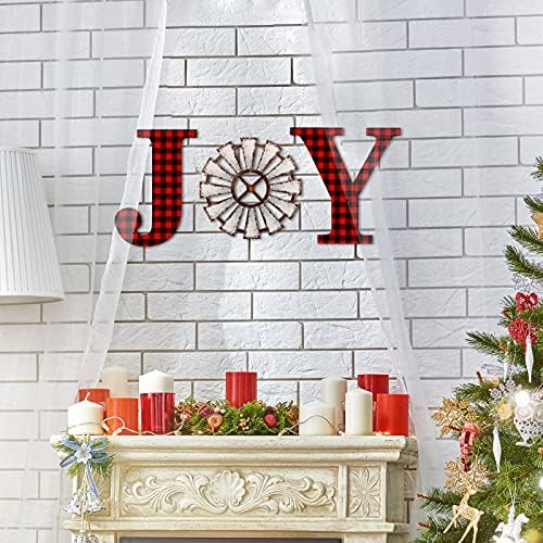 3 komada božićna radost pismo natpis kuće dekor drveni zidni dekor zidni dekor rustikalni bivolo karirano drvo pismo kućica natpis