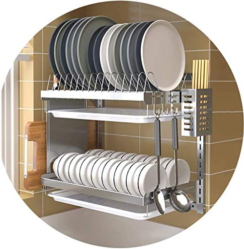 Fehun sudoperi, 201 nehrđajući čelik kuhinjski zidni stalak za odvod stalka za štapiće s kavezom, kuhinjom i policama za sjeckanje/2