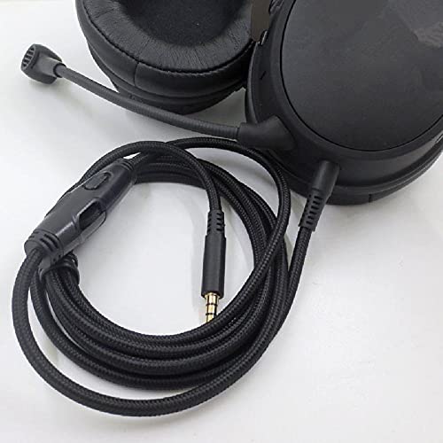 1,5 m crni plug-in bakreni kabel za slušalice Audio kabel za slušalice za igranje dodatni pribor