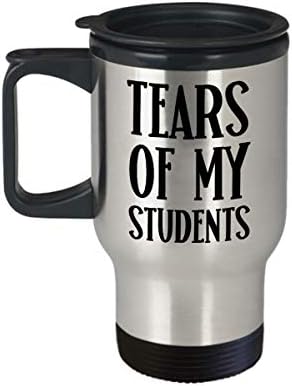 Nastavnička putnička šalica za cijenjenost učenika suza mojih učenika šalica smiješne šalice za kavu čaj čaj za učitelje božićni rođendan