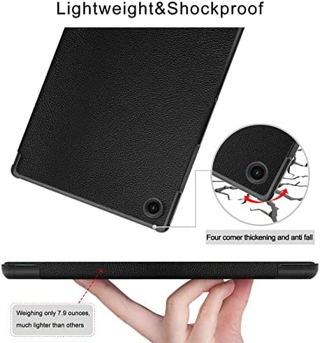 Slučaj za tablete Janmitta za Samsung Galaxy Tab A8 10,5 inč 2022, Ultra Light Slim Fit Shot Shock TriFold Stand Pokrič s pametnim