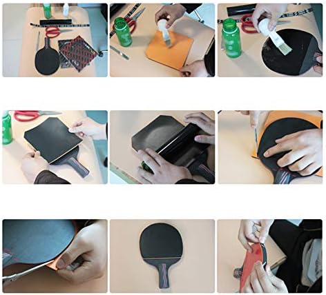 Fansipro ping pong visoka elastičnost spužva guma za zamjenu stolnog tenisa, crno