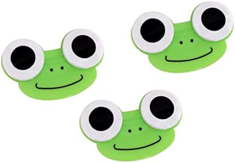 Souiwuzi kontaktne leće kućišta crtana žaba oblik kontaktnog leća Crtani okvir za životinjsku leću 3pcs