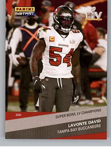 2021 Panini Super Bowl LV Champions 21 Lavonte David Tampa Bay Buccaneers NFL nogometna karta NM-MT