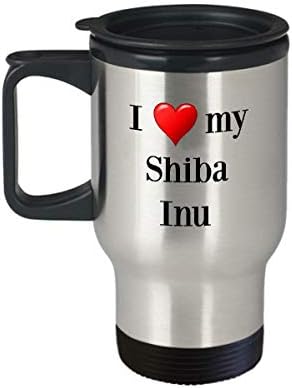 Shiba Inu putnička šalica - termički izolirani nehrđajući čelik ljubitelj psa za kavu poklon