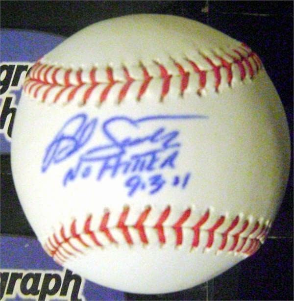 Bud Smith Autografirani bejzbol upisani bez napadača 9-3-01-Autografirani bejzbol