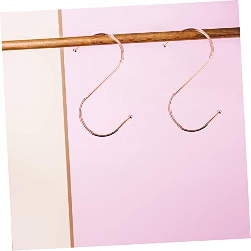 Holibanna 12pcs s-hook metal s kuke metalne vješalice teške zavjese za zavjese za zavjese odjeća za viseće kuke kuhinjski nosač stalak